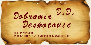 Dobromir Despotović vizit kartica